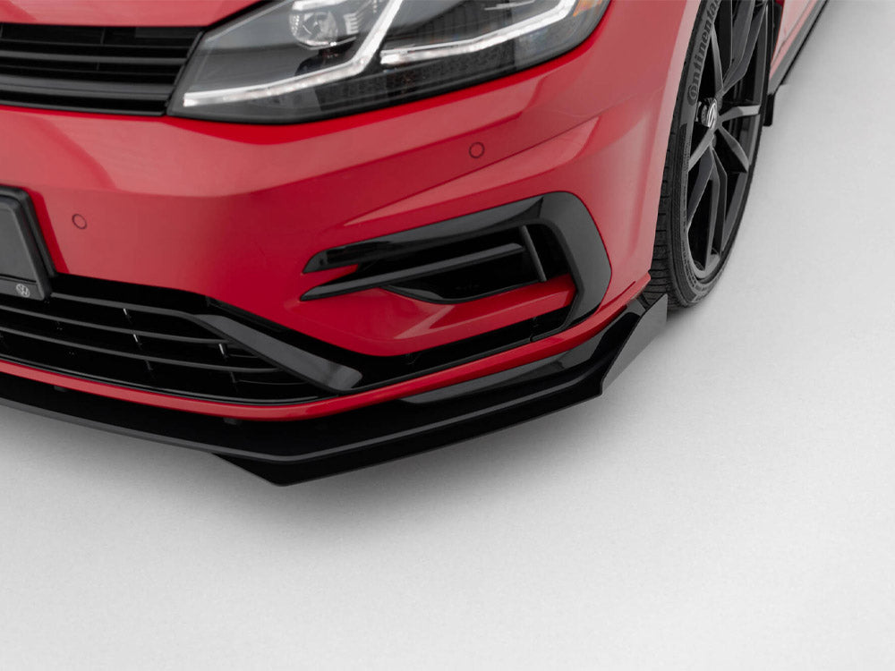Street PRO Front Splitter + Flaps - Volkswagen Golf R / R-Line Mk7 Facelift