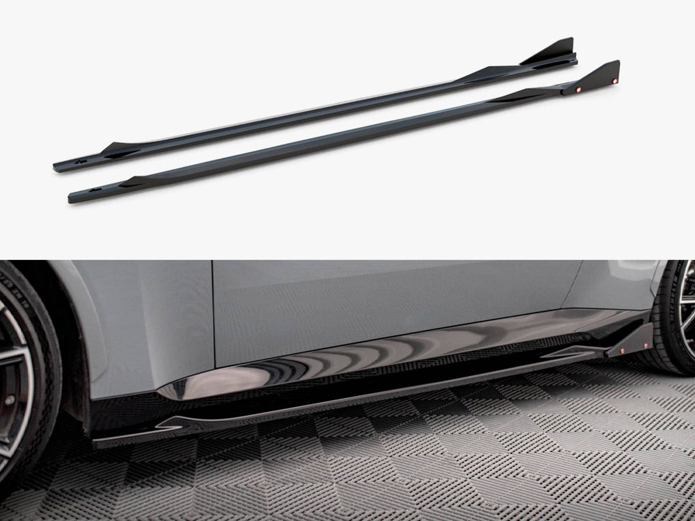 Side Skirts Diffusers V2 + Flaps - BMW 2 Series (Coupe M-Pack / M240i G42)