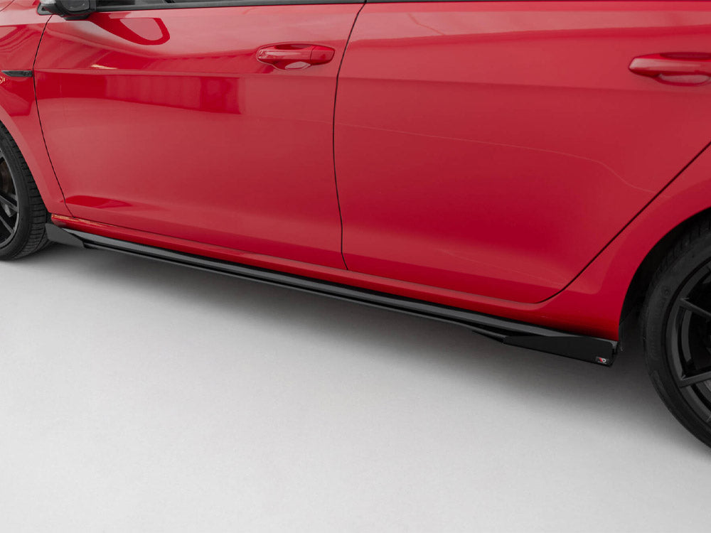 Street PRO Side Skirts Diffusers + Flaps - Volkswagen Golf R / R-Line Mk7 Facelift