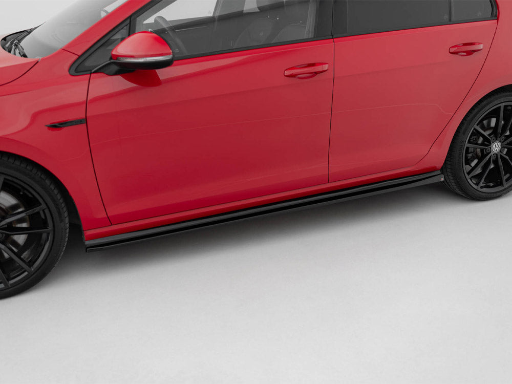 Side Skirts Diffusers V.4 - Volkswagen Golf R / R-Line Mk7 Facelift