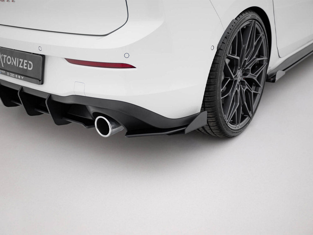 Street Pro Rear Side Splitters + Flaps - Volkswagen Golf GTI / GTE / R-Line Mk8
