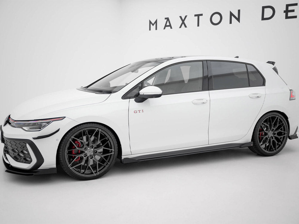 Street PRO Side Skirts Diffusers + Flaps - Volkswagen Golf GTI / GTE / GTI Clubsport / R-Line Mk8