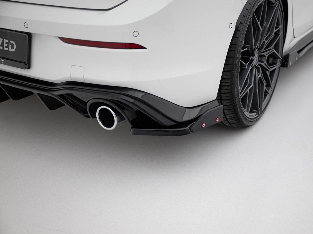 Rear Side Splitters V.2 + Flaps - Volkswagen Golf GTI / GTE Mk8