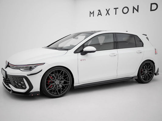 Side Skirts Diffusers V.2 + Flaps - Volkswagen Golf GTI / GTE / GTI Clubsport / GTD / R-Line Mk8