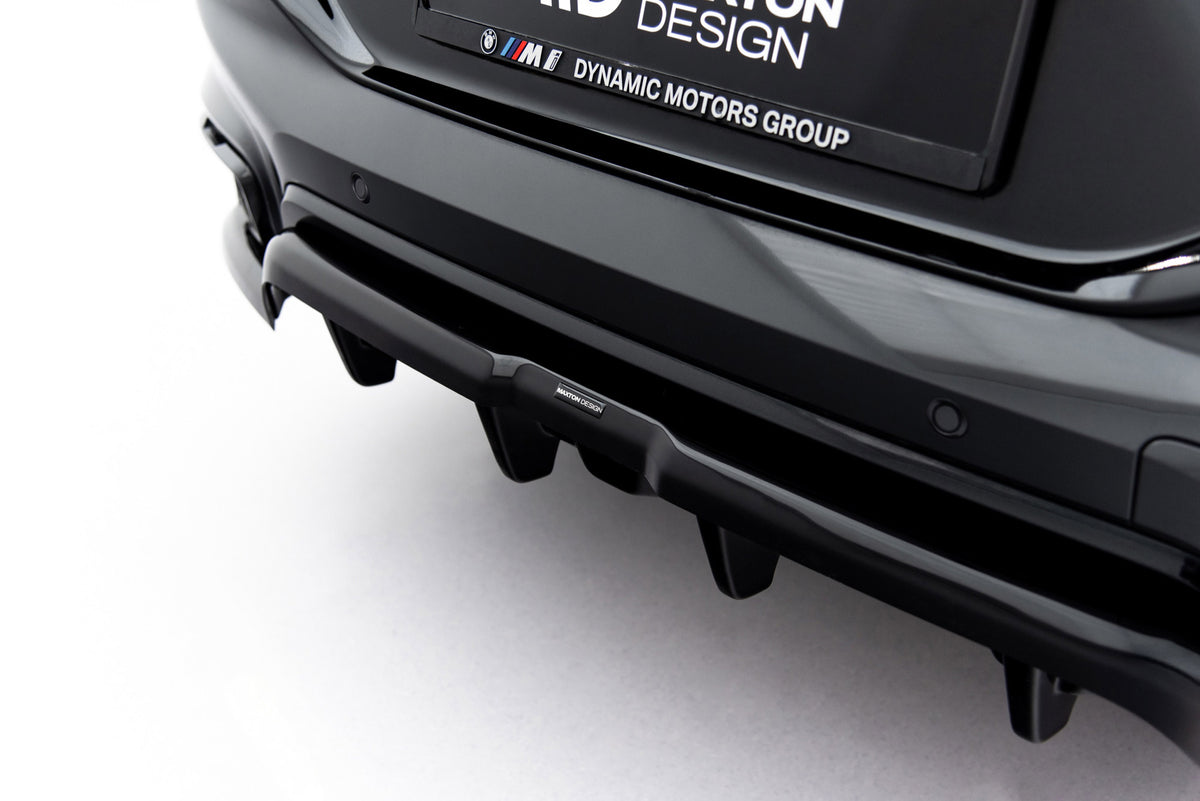 Central Rear Splitter (Vertical Bars) V1 - BMW X6 (M-Pack G06 Facelift)