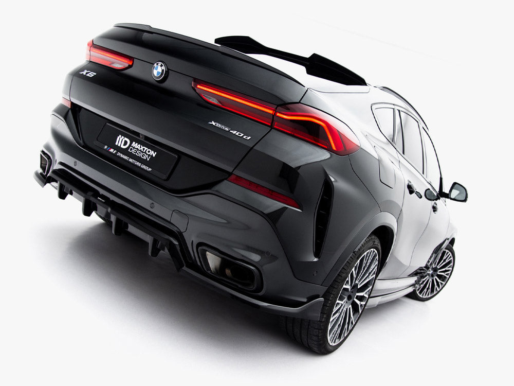 Central Rear Splitter (Vertical Bars) V2 - BMW X6 (M-Pack G06 Facelift)
