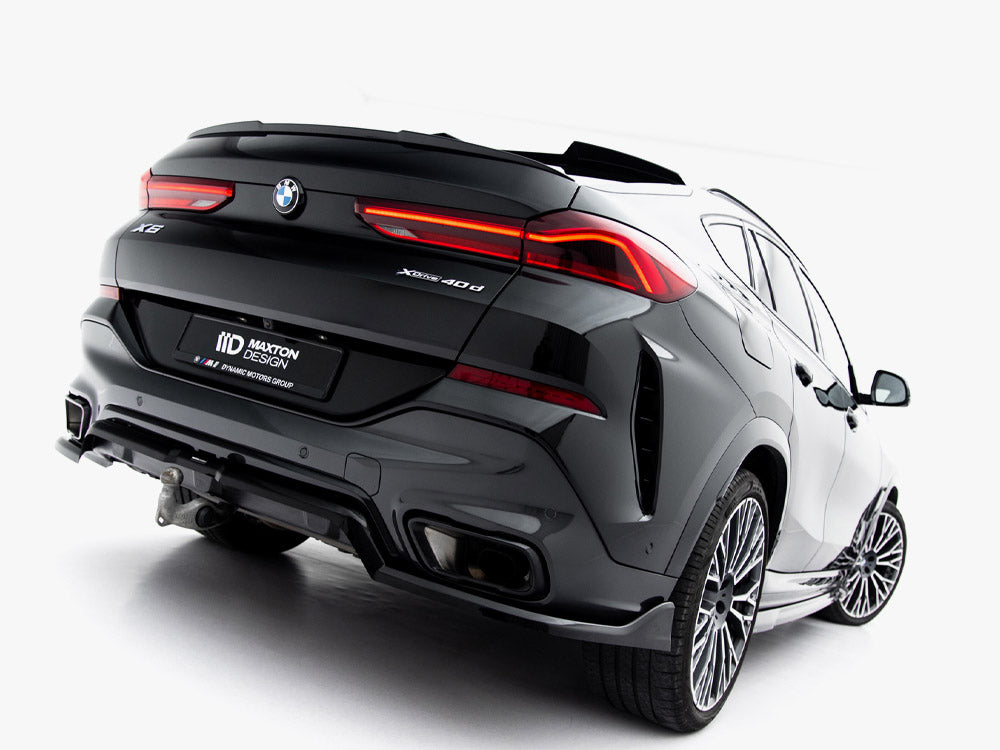 Central Rear Splitter (Vertical Bars) V2 - BMW X6 (M-Pack G06 Facelift)