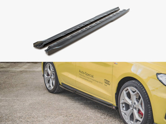 Side Skirts Splitters - Audi A1 S Line GB (2018-)