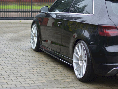 Side Skirts Diffusers - Audi S3 / A3 S Line 8V / 8V FL Hatchback