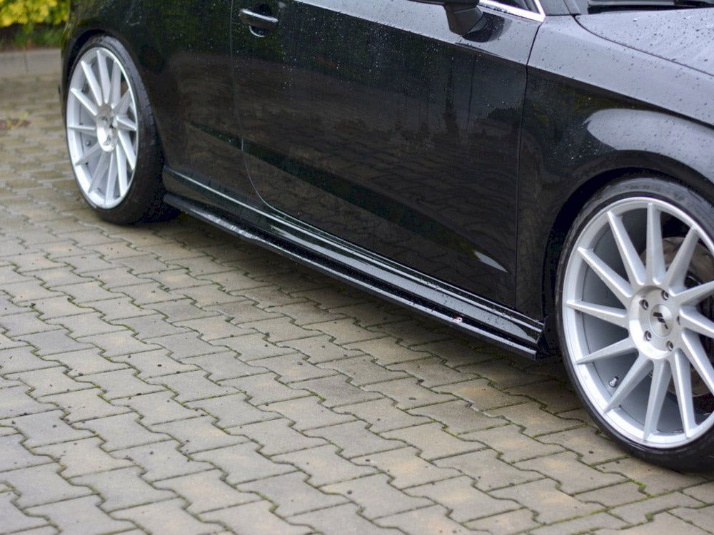 Side Skirts Diffusers - Audi S3 / A3 S Line 8V / 8V FL Hatchback