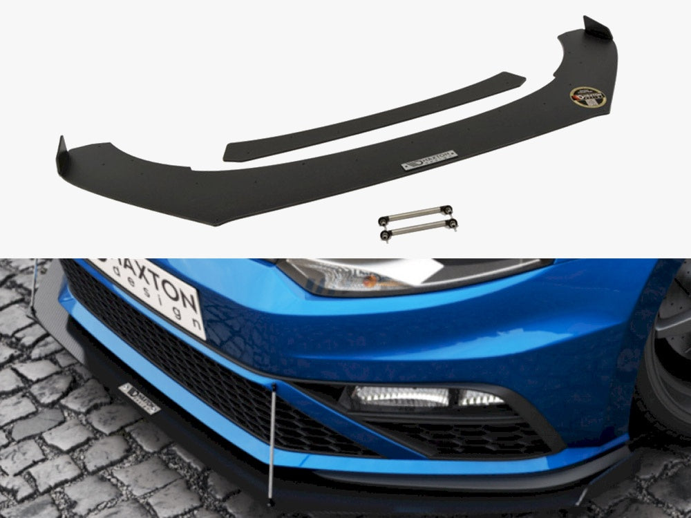 Front Racing Splitter (with Wings) - Volkswagen Polo GTI Mk5 Facelift