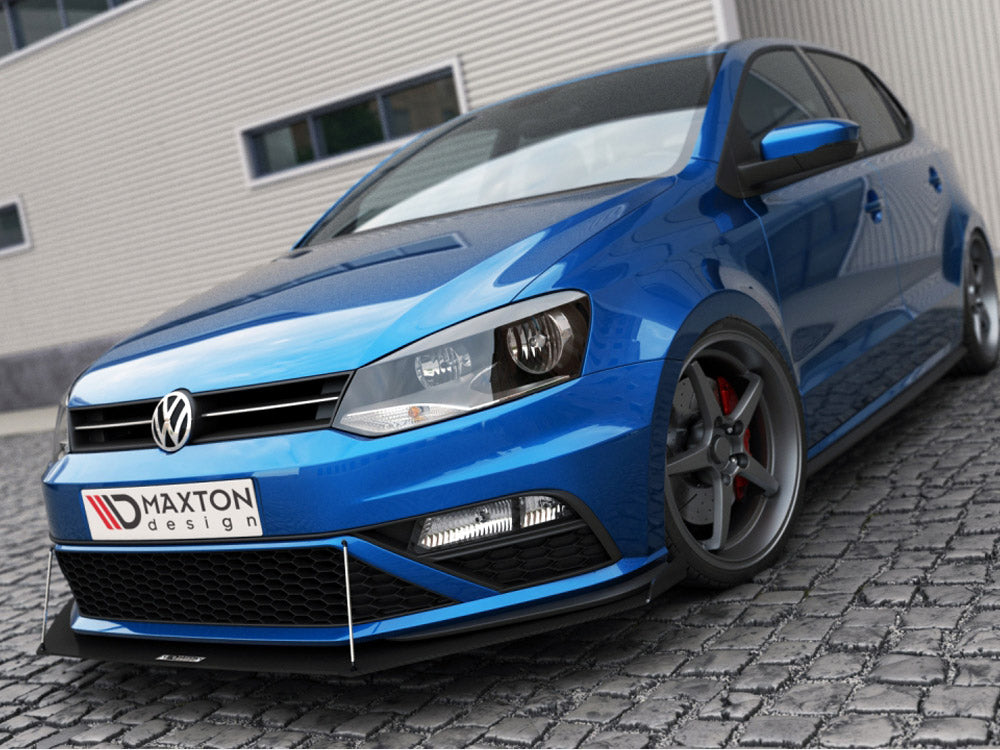 Front Racing Splitter (with Wings) - Volkswagen Polo GTI Mk5 Facelift