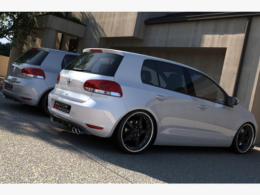 Rear Valance - Volkswagen Golf VI With 2 Exhaust HOLE