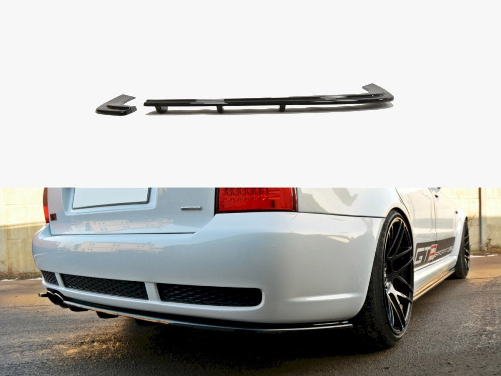 Rear Splitter (Vertical Bar) - Audi RS4 B5 - Textured