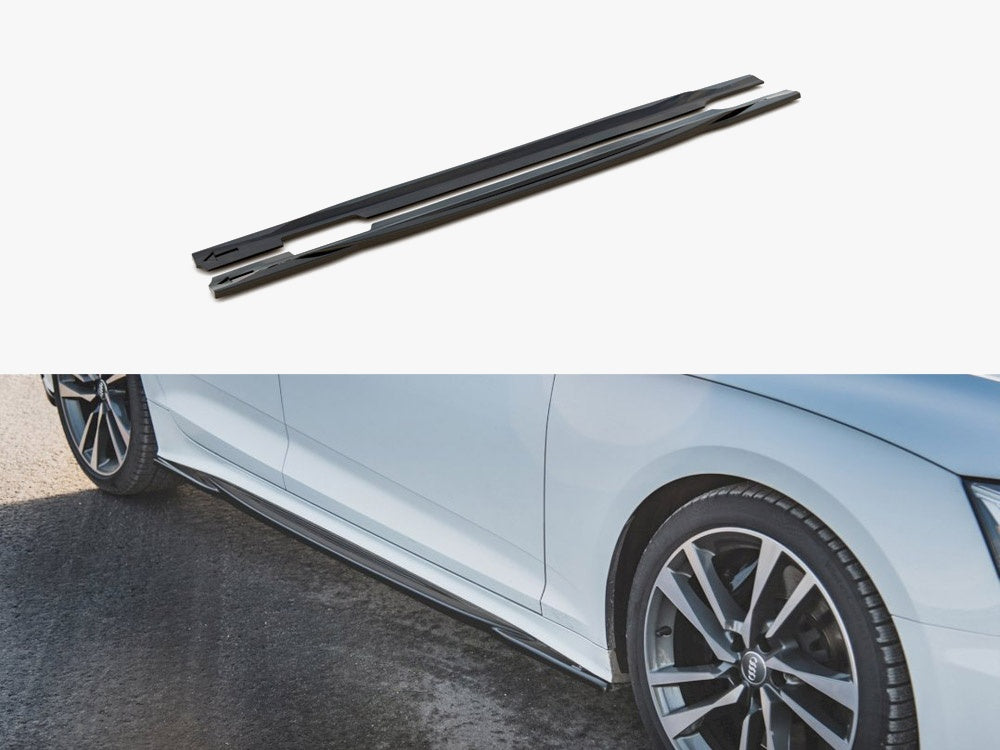Side Skirts Diffusers - Audi S5 / A5 S Line Sportback F5 Facelift