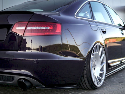 Rear Side Splitters - Audi A6 C6 S Line Facelift Sedan (2008-2011)