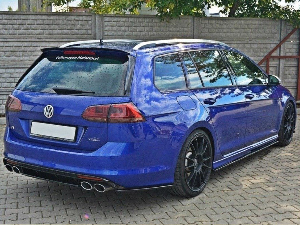 Central Rear Splitter - Volkswagen Golf R Mk7 Estate - Textured