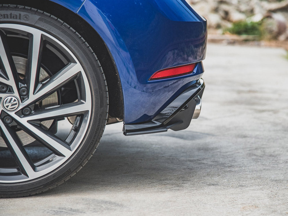 Street PRO Rear Side Splitters - Volkswagen Golf R Mk7 Facelift