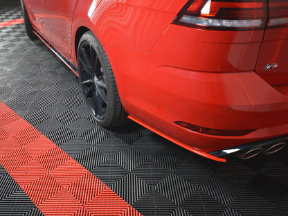 Rear Side Splitters V.2 - Volkswagen Golf 7 R Variant Facelift - Textured