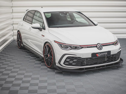 Street Pro Front Splitter + Flaps - Volkswagen Golf GTI / GTE / GTD / R-Line Mk8
