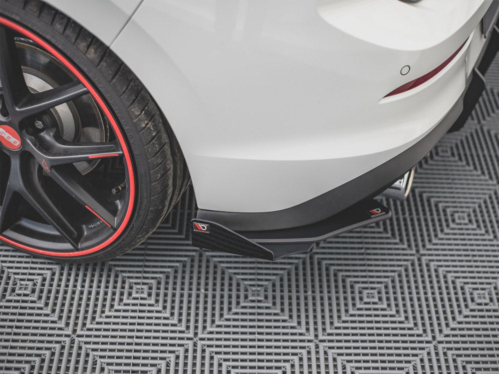 Street Pro Rear Side Splitters + Flaps - Volkswagen Golf GTI / GTE / R-Line Mk8