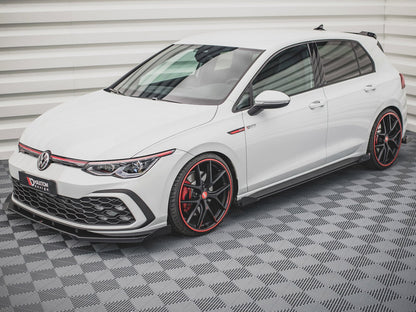 Street PRO Side Skirts Diffusers + Flaps - Volkswagen Golf GTI / GTE / GTI Clubsport / R-Line Mk8