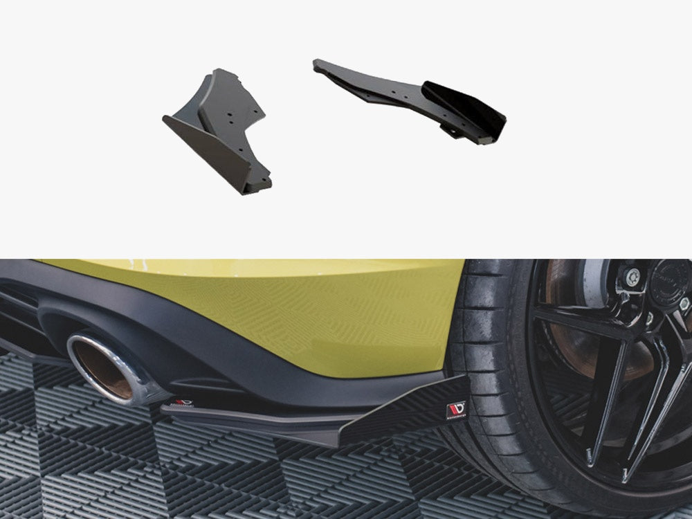Street PRO Rear Side Splitters + Flaps - Volkswagen Golf 8 GTI Clubsport