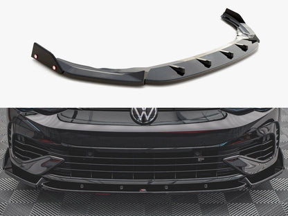 Front Splitter V.2 + Flaps - Volkswagen Golf R Mk8