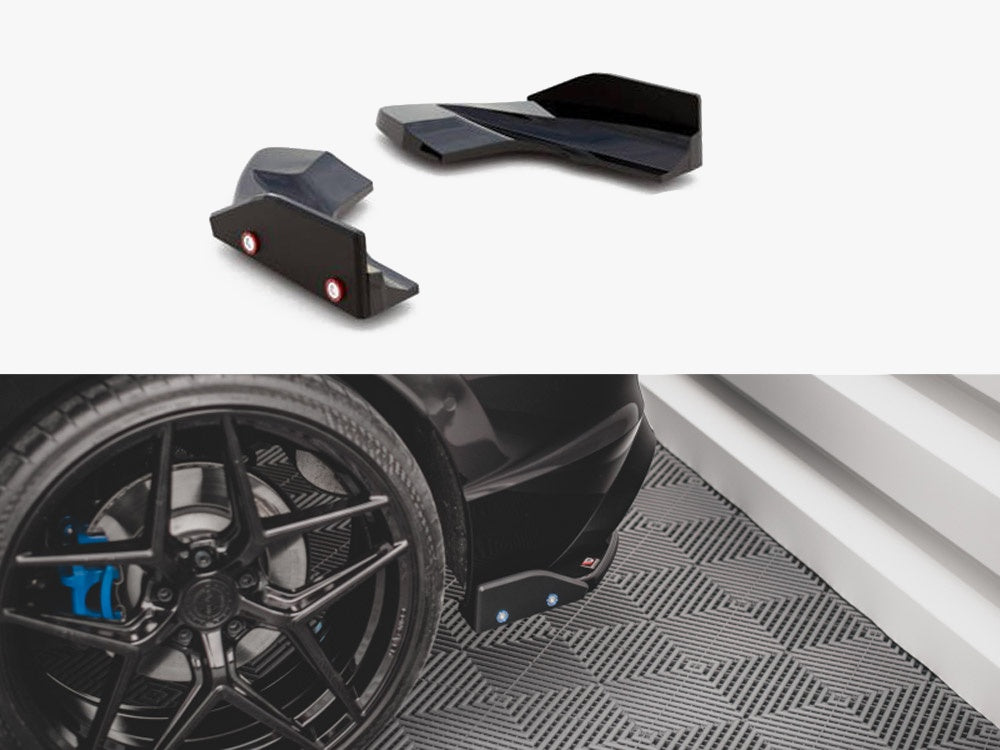 Rear Side Splitters V.2 + Flaps - Volkswagen Golf R Hatchback Mk8