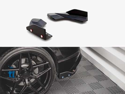 Rear Side Splitters V.2 + Flaps - Volkswagen Golf R Hatchback Mk8