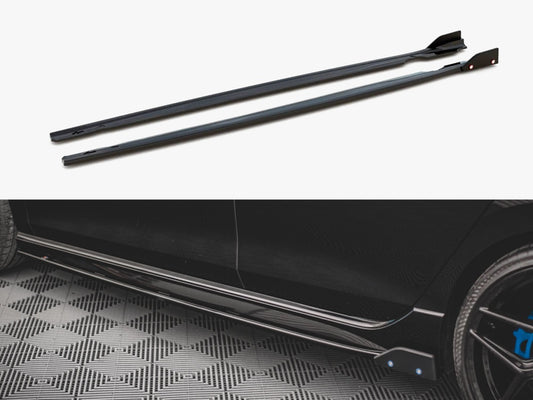 Side Skirts Diffusers V.2 + Flaps - Volkswagen Golf R Mk8