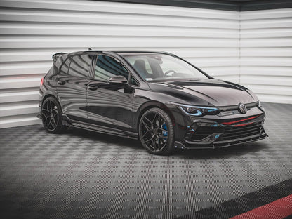 Side Skirts Diffusers V.2 + Flaps - Volkswagen Golf R Mk8