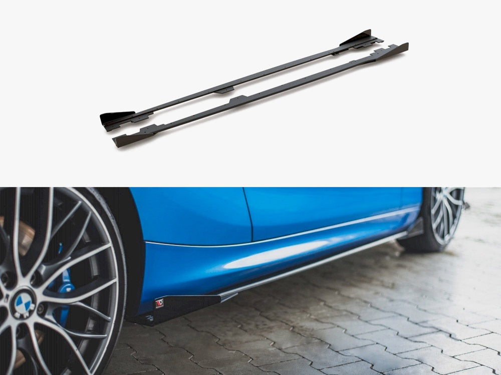 Street PRO Side Skirts Diffusers + Flaps - BMW 1 Series F21 (M135i / M140i / M-Pack)
