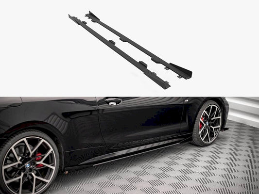 Street PRO Side Skirts Diffusers + Flaps - BMW 4 Series (M-Pack / M440i G22 / G23 / G22 Facelift / G23 Facelift)