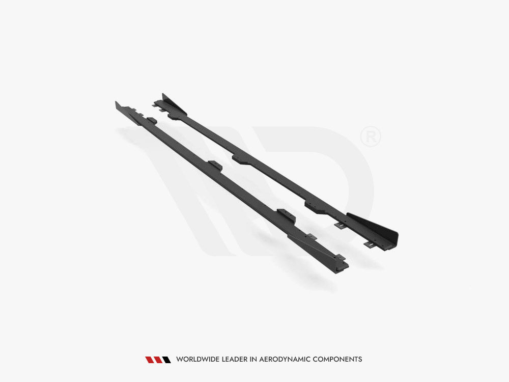 Street PRO Side Skirts Diffusers + Flaps - BMW 4 Series (M-Pack / M440i G22 / G23 / G22 Facelift / G23 Facelift)