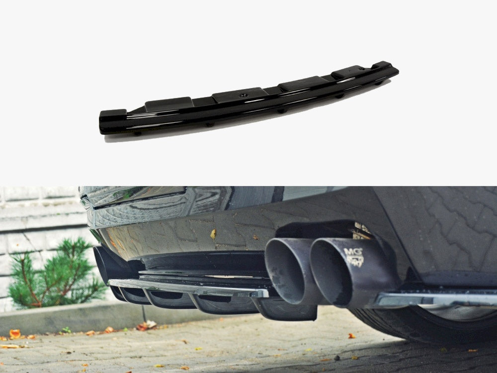 Central Rear Splitter (Vertical Bars) - BMW 5 Series F11 (M-Pack)