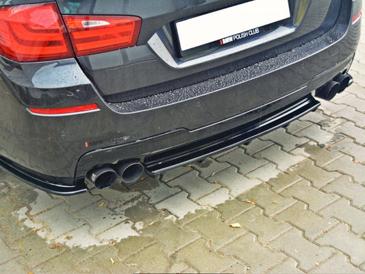 Central Rear Splitter (Vertical Bars) - BMW 5 Series F11 (M-Pack)