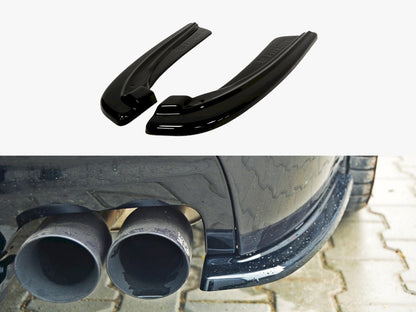 Rear Side Splitters - BMW 5 Series F11 (M-Pack (Fits TWO Double Exhaust Ends)