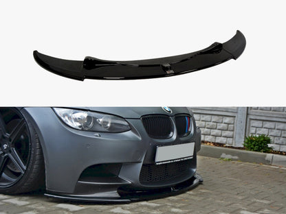 Front Splitter - BMW M3 E92 / E93 (Preface Model Fits M Performance Splitters) - Textured)