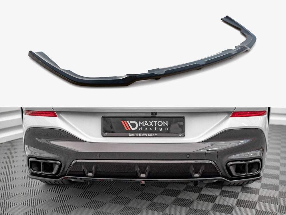 Central Rear Splitter (Vertical Bars) V1 - BMW X6 (M-Pack G06)