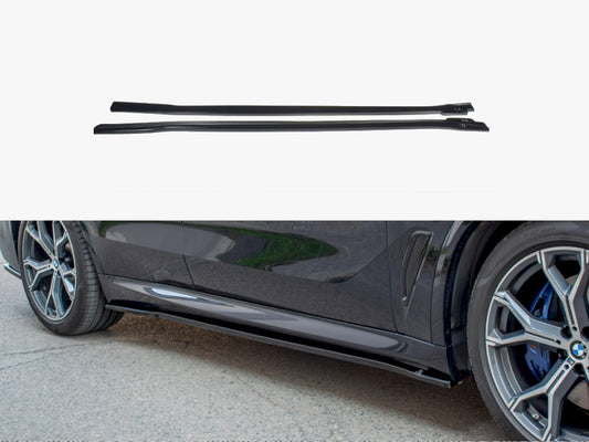 Side Skirts Diffusers - BMW X5 (M Sport G05 - Textured)