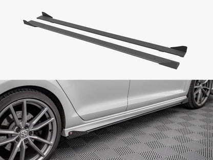Street PRO Side Skirts Diffusers + Flaps - Volkswagen Golf R Mk7