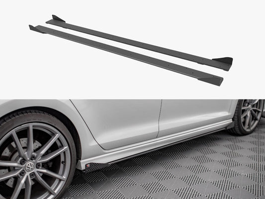 Street PRO Side Skirts Diffusers + Flaps - Volkswagen Golf R Mk7