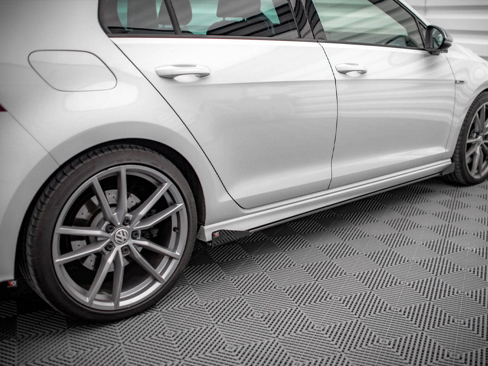 Street PRO Side Skirts Diffusers + Flaps - Volkswagen Golf R Mk7