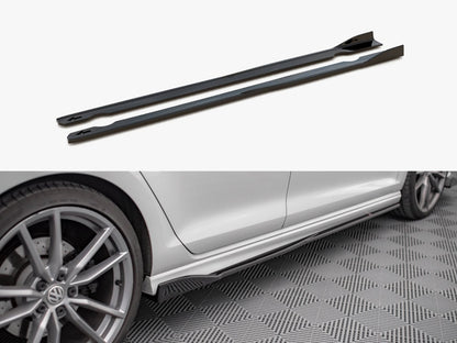 Side Skirts Diffusers V.2 - Volkswagen Golf R / R-Line Mk7