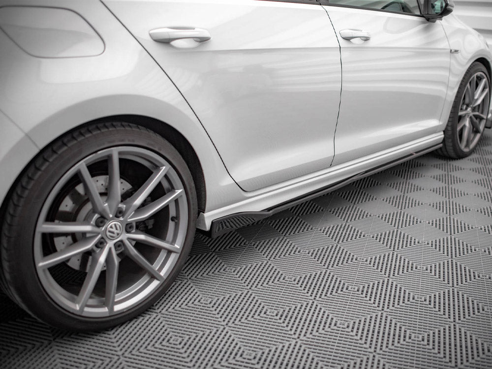 Side Skirts Diffusers V.2 - Volkswagen Golf R / R-Line Mk7