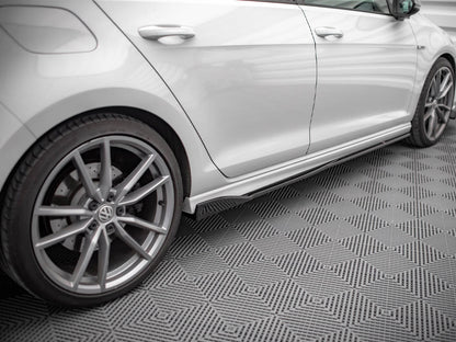 Side Skirts Diffusers V.2 - Volkswagen Golf R / R-Line Mk7