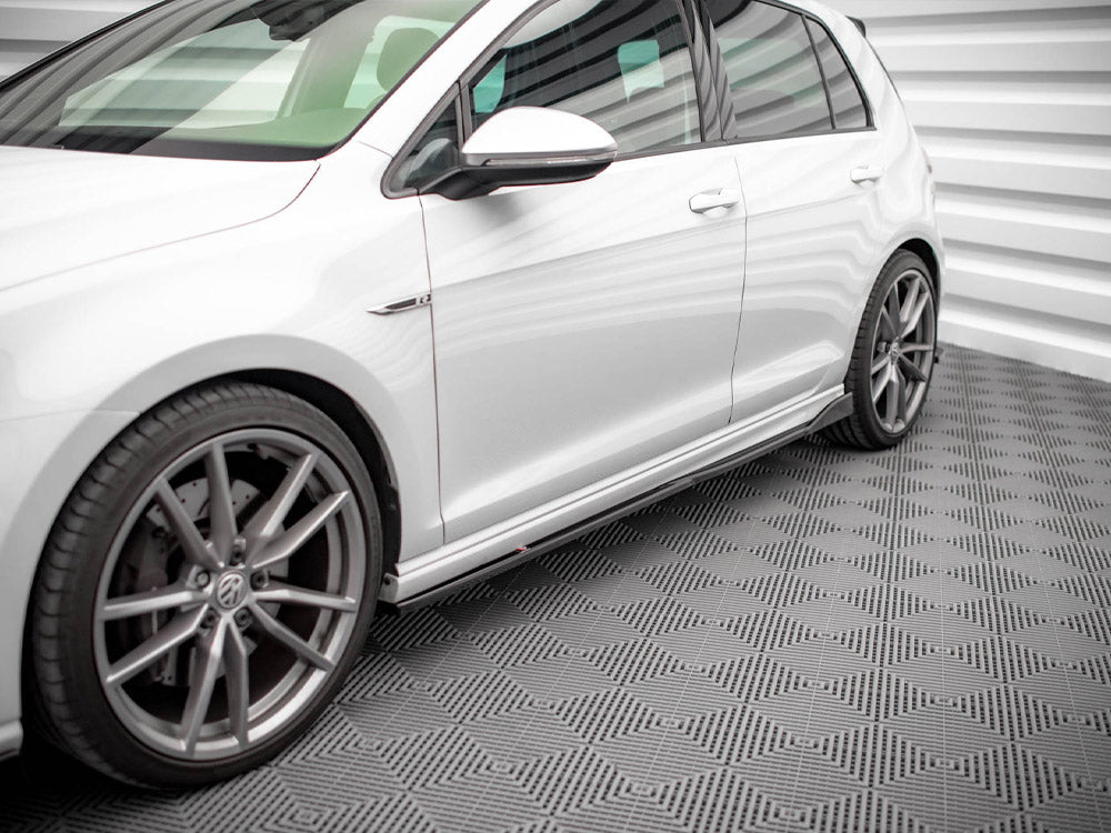 Side Skirts Diffusers V.2 - Volkswagen Golf R / R-Line Mk7