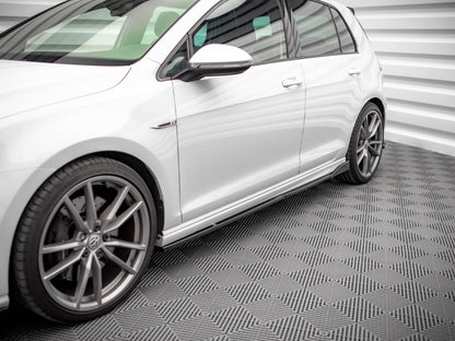 Side Skirts Diffusers V.2 - Volkswagen Golf R / R-Line Mk7
