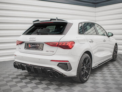 Rear Valance + Exhaust Ends Imitation - Audi A3 S Line Sportback 8Y